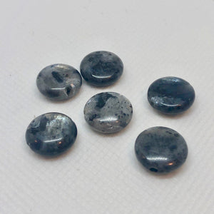 Grey Labradorite 12mm Coin Bead Strand 109558 - PremiumBead Alternate Image 4
