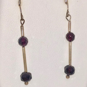 Sparkling Garnet & Sterling Silver Earrings 6425 - PremiumBead Alternate Image 3