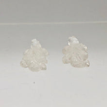 Load image into Gallery viewer, 2 Carved Ice Crystal Quartz Lizard Beads | 25x14x7mm | Clear - PremiumBead Alternate Image 8
