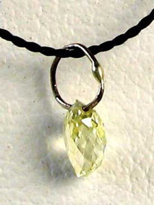 0.33cts Natural Canary Diamond White Gold Pendant 6568L - PremiumBead Alternate Image 2