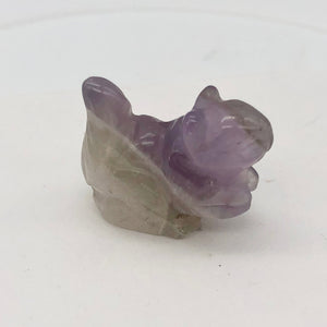 Charming Carved Amethyst Squirrel Figurine | 22x15x10mm | Purple - PremiumBead Alternate Image 3