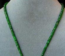 Load image into Gallery viewer, Radiant Green Tsavorite Garnet Faceted Graduated Bead Strand 17 inches| 63.5ct|
