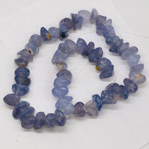 Oregon Holly Blue Chalcedony Agate 89 Grams Nugget Strand| 12x6 16x10 | 53 Bead|