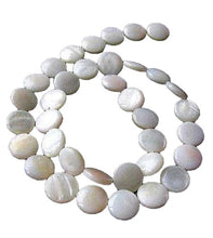 Load image into Gallery viewer, Hot White/Cream Mother-of-Pearl 11x4.5mm Bead Strand 108435
