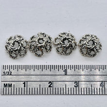 Load image into Gallery viewer, Intricate~ 2.3G Solid Sterling Silver Filigree 9x6mm Bead Caps 004037
