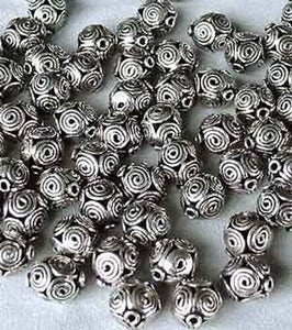 2 Beads of Handmade Celtic Life Spiral Triskillion Silver 5492 - PremiumBead Alternate Image 3