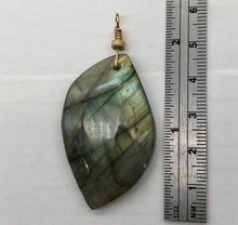 Load image into Gallery viewer, Labradorite 14K Gold Filled Drop Pendant | 1 3/8&quot; Long | Blue Green |

