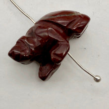 Load image into Gallery viewer, Brecciated Jasper Hand Carved Bear Figurine | 13x18x9mm | Red - PremiumBead Alternate Image 6
