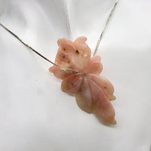 Load image into Gallery viewer, Hand Carved Amazing Pink Peruvian Opal Flower Pendant Bead | 51x31x4mm| 35cts | - PremiumBead Alternate Image 4
