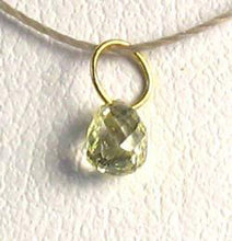 Load image into Gallery viewer, 0.29cts Natural Canary Diamond 18K Gold 4x2.5mm Pendant 8798Q - PremiumBead Alternate Image 2

