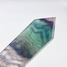 Load image into Gallery viewer, Fluorite Rainbow Crystal with Natural End |2.75x.88x.5&quot;|Green Blue Purple| 1444Q - PremiumBead Alternate Image 3
