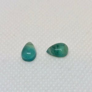 Rare 2 Seafoam Fluorite Pear Briolette Beads 9989 - PremiumBead Alternate Image 3