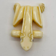 Load image into Gallery viewer, Happy Leaping Pendant Frog | 35x23x7mm | White | 1 Bead |
