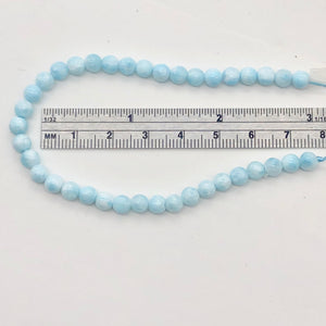 Natural Hemimorphite Faceted Round Beads | 5mm | Blue | 15 Bead(s)