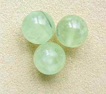 Load image into Gallery viewer, 3 Rare Gemmy Green Prehnite 10mm Round Beads 007273 - PremiumBead Primary Image 1
