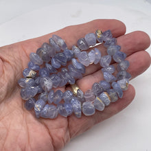 Load image into Gallery viewer, Oregon Holly Blue Chalcedony Agate 77 Grams Nugget| 10X9X6 15X9X9 | Blue|60 Bead
