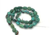 Load and play video in Gallery viewer, 160cts 16&quot; Natural USA Turquoise Pebble Beads Strand 106696H

