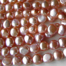 Load image into Gallery viewer, Rare 7 Natural, Untreated Peachy Pink Pebble FW Pearls 004465 - PremiumBead Alternate Image 2
