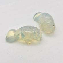 Load image into Gallery viewer, Grace! Opalized Glass Carved Manatee Figurine | 27x11x12mm | Opal - PremiumBead Alternate Image 7
