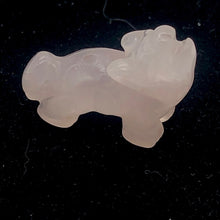 Load image into Gallery viewer, Howling 2 Carved Rose Quartz Standing Wolf/Coyote Beads | 21x17x7.5mm | Pink
