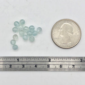 15 Natural Aquamarine Round Beads | 4.5mm | 15 Beads | Blue | 6655B - PremiumBead Alternate Image 8