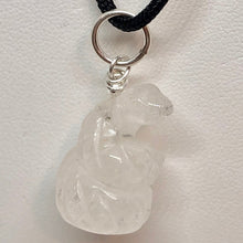 Load image into Gallery viewer, Carved Quartz Snake &amp; Sterling Silver Pendant 509278QZS - PremiumBead Alternate Image 3
