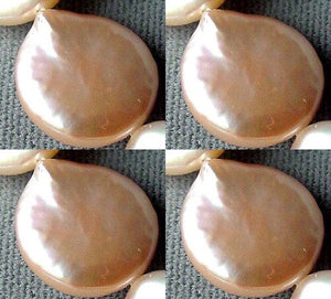 1 Amazing Natural Peach FW Coin Pearl 004765 - PremiumBead Alternate Image 3