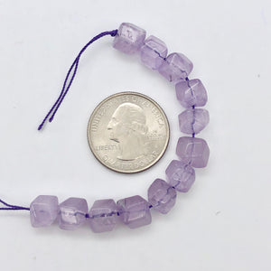 Natural Lilac Amethyst Faceted Squarish Beads | 9x8mm | 4 Beads | 1329 - PremiumBead Alternate Image 5