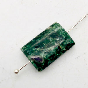 Green Fuschite Pendant Beads | 22x12x5mm | Green/Red | Rectangle | 2 Beads | - PremiumBead Alternate Image 4