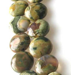 Raintree Rhyolite Jasper 11mm Coin Bead Strand 109538 - PremiumBead Primary Image 1