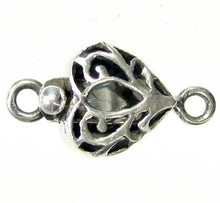 Load image into Gallery viewer, Romance 1 Sterling Silver Flowering Heart Clasp 7909 - PremiumBead Primary Image 1

