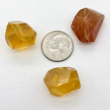 Load image into Gallery viewer, Faceted Golden Fluorite Nugget Beads | 17x12x9 to 19x17x13mm | Yellow | 3 Beads| - PremiumBead Alternate Image 4
