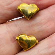 Load image into Gallery viewer, Valentine 22K Vermeil 13mm Heart Bead 009198
