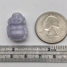 Load image into Gallery viewer, 26.9cts Hand Carved Buddha Lavender Jade Pendant Bead | 21x14.5x10mm | Lavender - PremiumBead Alternate Image 2

