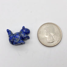 Load image into Gallery viewer, Charming Carved Sodalite Squirrel Figurine | 22x15x10mm | Blue/White - PremiumBead Alternate Image 3
