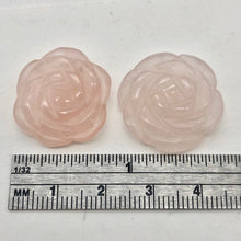 Load image into Gallery viewer, Rose Quartz Gemstone Carved Rose Flower Bead | 21x9mm | 1 Bead |

