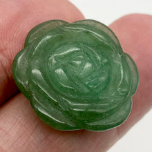 Load image into Gallery viewer, Aventurine Carved Rose Worry-stone Figurine | 20x6mm | Green
