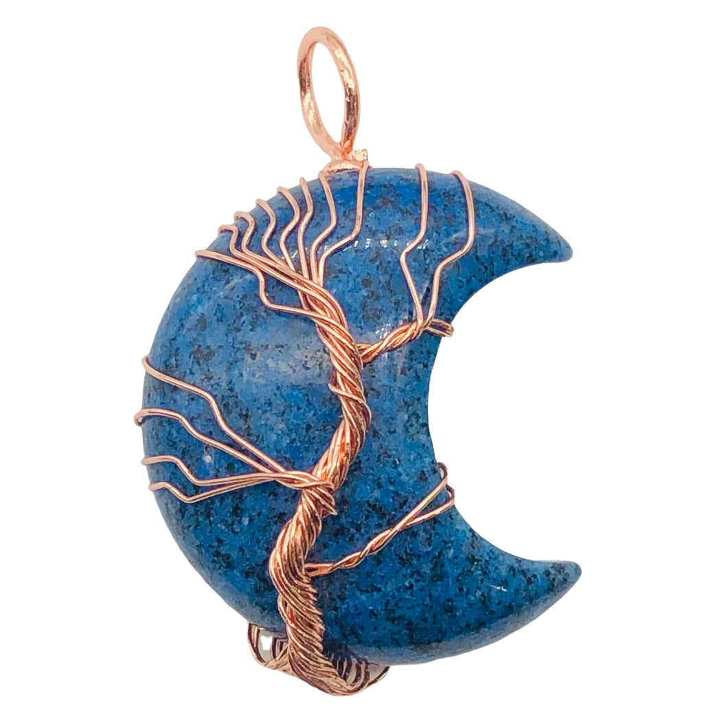 Lapis Copper Wire Wrap | 1 3/4