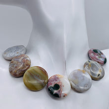 Load image into Gallery viewer, Ocean Jasper Teardrop | 34x24x8 to 40x26x11 | Multi-color | 14 Beads }
