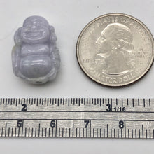 Load image into Gallery viewer, 25cts Hand Carved Buddha Lavender Jade Pendant Bead | 21x14x9mm | Lavender - PremiumBead Alternate Image 2
