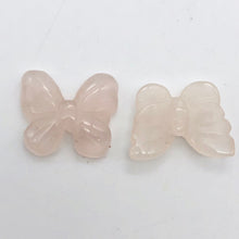 Load image into Gallery viewer, Fluttering Rose Quartz Butterfly Figurine/Worry Stone | 21x18x7mm | Pink - PremiumBead Alternate Image 5

