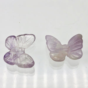 Fluttering 2 Amethyst Butterfly Beads | 21x18x5mm | Purple - PremiumBead Alternate Image 6
