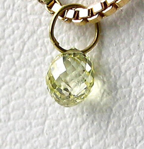 0.35cts Natural Canary Diamond 18K Gold Pendant 8798Dd - PremiumBead Alternate Image 2