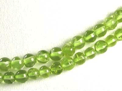 Sparkling Natural Peridot 4mm Bead Strand 109638 - PremiumBead Primary Image 1