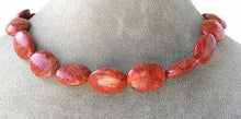 Load image into Gallery viewer, 4 Red Sponge Coral Skipping Stone Beads 7039 - PremiumBead Alternate Image 2
