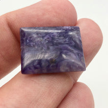 Load image into Gallery viewer, 25cts of Rare Rectangular Pillow Charoite Bead | 1 Beads | 23x18x7mm | 10872A - PremiumBead Alternate Image 2
