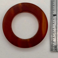 Load image into Gallery viewer, So Hot! 1 Carnelian Agate 30mm Picture Frame Bead 9581
