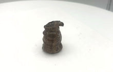 Load and play video in Gallery viewer, Terrific Carved Teak Turtle Mommie Ojime Netsuke Bead | 25x15x15mm | Brown
