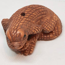 Load image into Gallery viewer, Intricate Carved &amp; Signed Boxwood Lizard Ojime/Netsuke Bead - PremiumBead Primary Image 1
