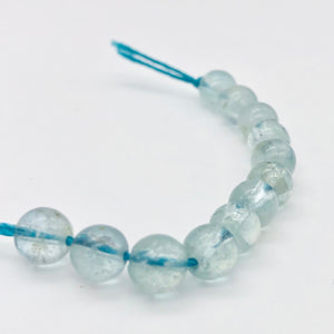 11 Natural Aquamarine Round Beads | 5.5mm | 11 Beads | Blue | 6655A - PremiumBead Alternate Image 10